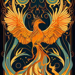 Art Nouveau Phoenix
