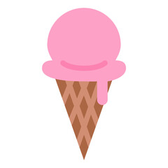 ice cream cone sweet dessert icon