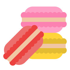 macaron sweet dessert icon