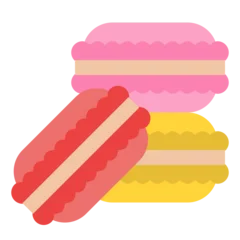 Rolgordijnen macaron sweet dessert icon © iconixar