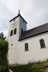 Fototapeta na wymiar A cathedral in Traunkirchen, Salzkammergut, Austria