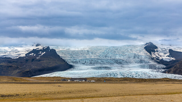 Vatnajokull is the largest and most voluminous ice cap glacier in Iceland.