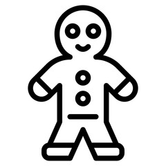 gingerman bread sweet dessert bakery icon