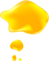 Yellow syrup puddle