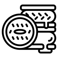 ice cream sandwich sweet dessert icon