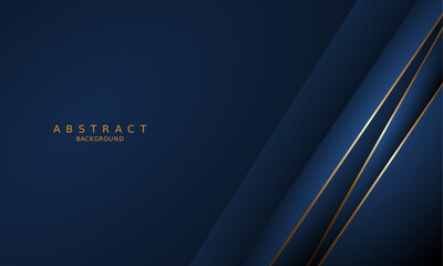 dark blue luxury premium background and gold line.