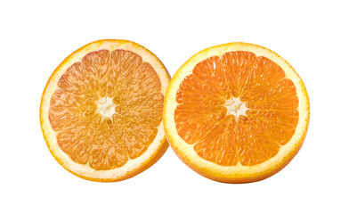 Orange half on transparent png