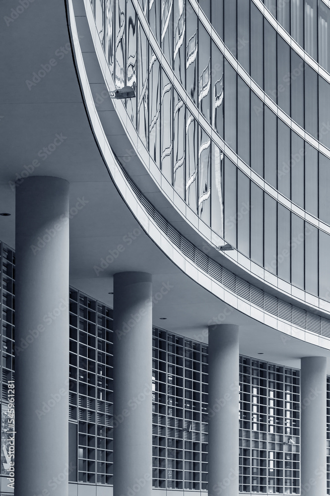 Aufkleber exterior of modern architecture. building abstract background
