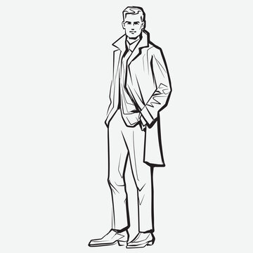 Mens Suit Stock Illustrations – 2,670 Mens Suit Stock Illustrations,  Vectors & Clipart - Dreamstime