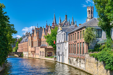 Obraz premium Bruges historic and traditional architectures