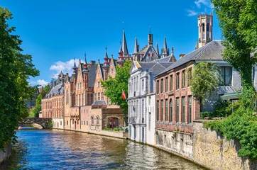 Photo sur Plexiglas Brugges Bruges historic and traditional architectures