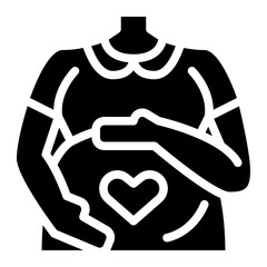 mother pregnacy heart love icon