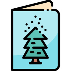 Christmas line icon