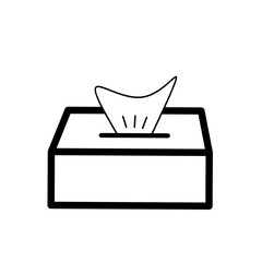 Tissue box icon. Simple vector design