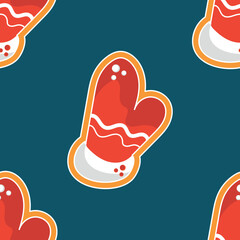 The gingerbread pattern turns out to be seamless. Christmas and New Year. Spices for baking. A traditional holiday.