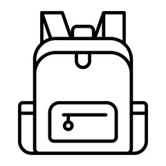 Bag, school, backpack Modern concepts flat design, Premium quality vector illustration concept. Vector symbol.