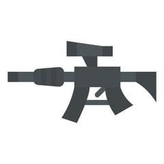 rifle weapon army military icon