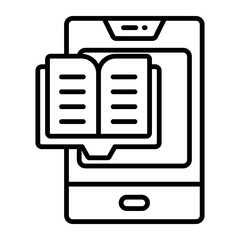 Online book, online learning Modern concepts flat design, Premium quality vector illustration concept. Vector symbol.