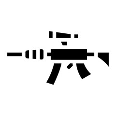 rifle weapon army military icon