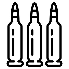 bullet weapon army military icon