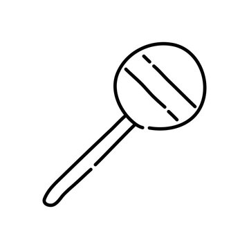 recommend clip art: Lollipop doodle icon. Hand drawn black sketch. Vector Illustration.