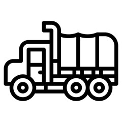 truck vehicle army military icon