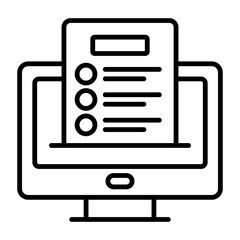 Online test, online education, Modern concepts flat design, Premium quality vector illustration concept. Vector symbol.