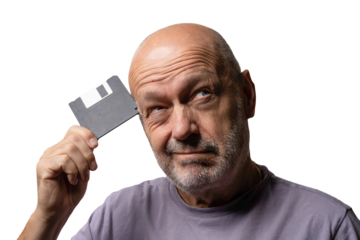 old floppy disk for data storage