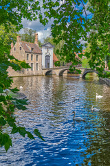 Obraz premium Bruges historic and traditional architectures