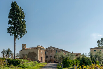 The ancient church of Fichino, Casciana Terme, Pisa Italy