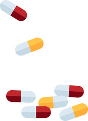 Pills flat icon Treatment healthcare at hospital