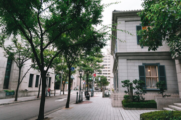 神戸旧居留地の街並み - obrazy, fototapety, plakaty
