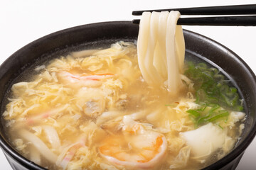 海鮮玉子あんかけうどん