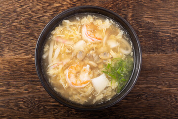 海鮮玉子あんかけうどん