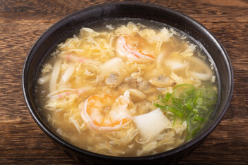 海鮮玉子あんかけうどん