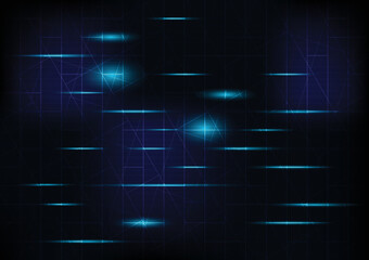 Technology blue digital firewall communication line. Online network background illustration, perfect for wallpaper. Abstract background in blue tones on black. High-tech concept.