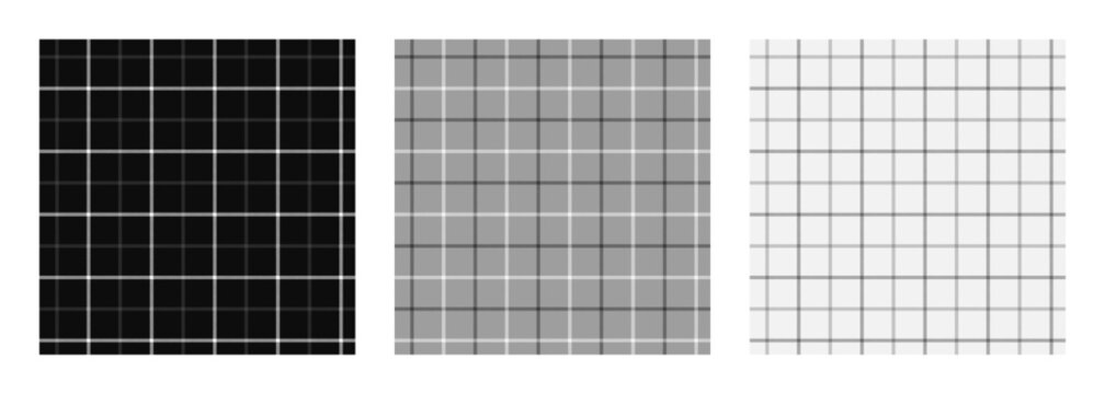 Set of tattersall plaid seamless surface pattern