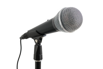 Microphone isolated on transparent background.