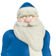 santa claus is so cute on id portrait picture profile