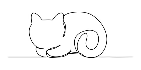 Continuous lines. Minimal cats.