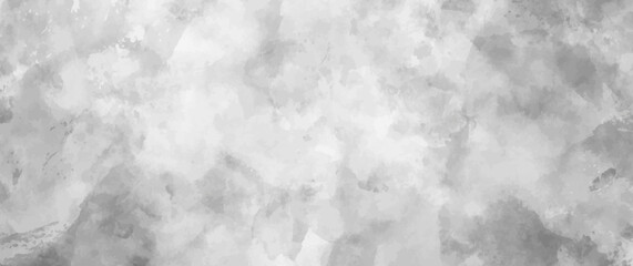 Vector watercolor art background. Hand drawn winter grey abstract vector illustration for cover, interior decor and other users. Vintage grunge texture. Clouds. Monochrome brush strokes. Empty blank.