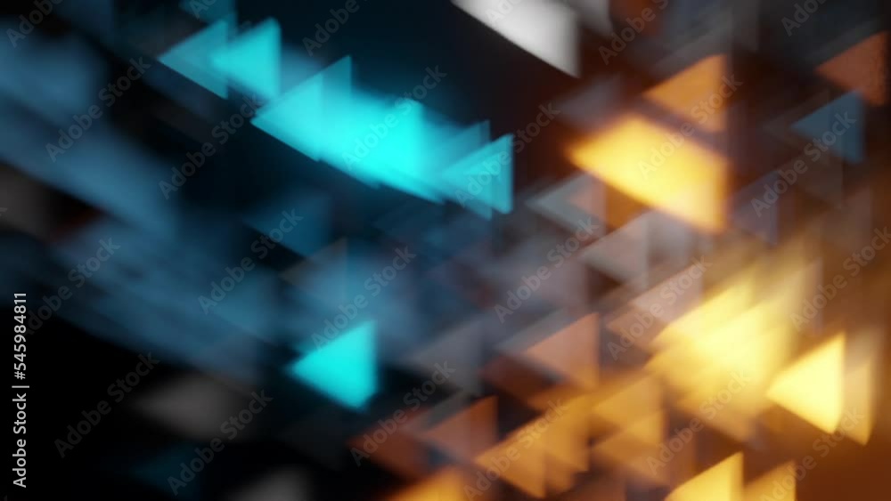 Wall mural this stock motion graphics that shows triangles lens bokeh.