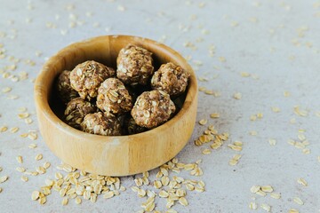Closeup shot of Oatmeal Cookie Bites