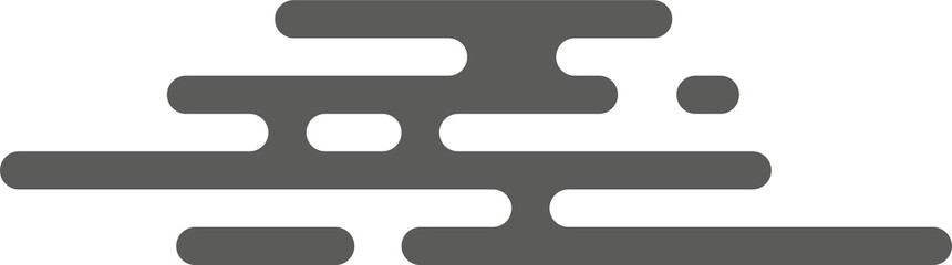 Asian Chinese clouds. Traditional oriental Asian flat design element. 