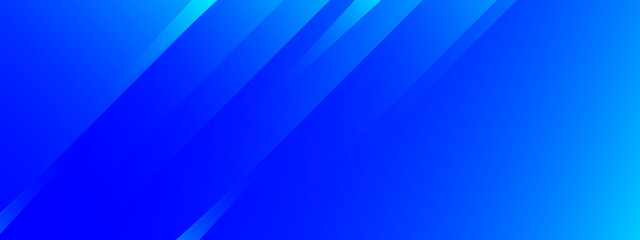 Obraz premium Blue geometric banner background. minimal blue gradient business long banner background. dynamic layer stripes composition design for presentation, banner, header, cover, poster, advertising.