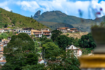 Fototapeta premium skyline of the brazilian city of ouro preto. unesco world heritage