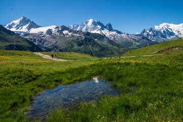Fototapeta na wymiar French Alps landscape