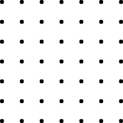 Ordered dot structure, seamless pattern, black on white vector