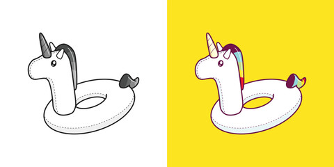 Unicorn Balloon Ring Rubber