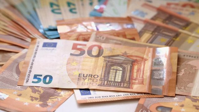 Euro money currency banknotes background